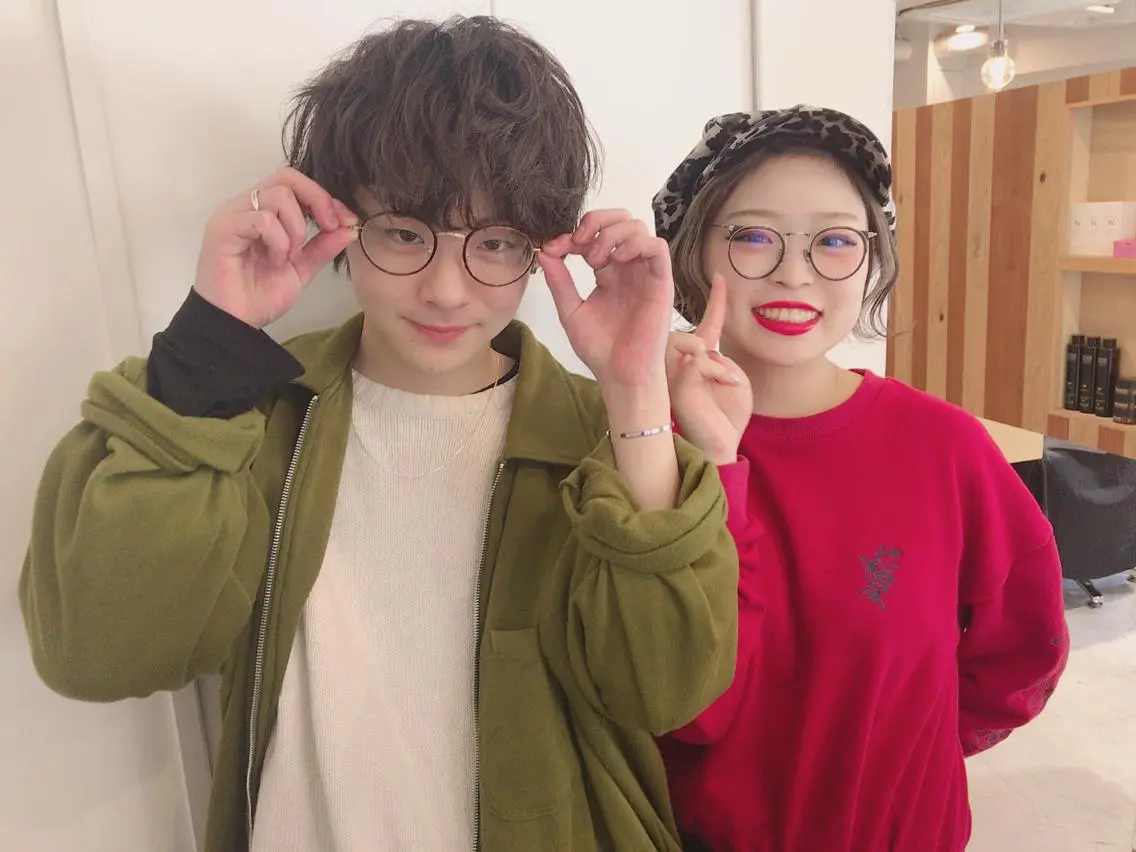 ショート カラー パーマ ヘアアレンジ メンズ カット ちこ .のヘアスタイル