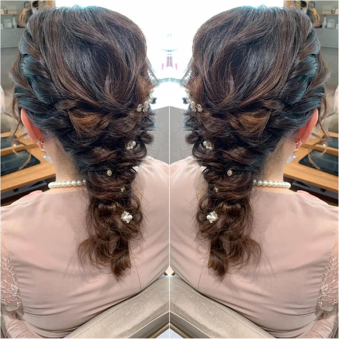 ミディアム ヘアアレンジ ヘアセット 韓国hair🦋 Nanaのヘアスタイル