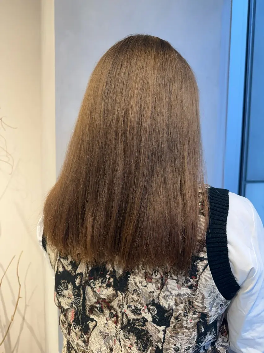 ロング カラー カット ヘアカラー ハイトーン/うる艶 カラー Mioのヘアスタイル