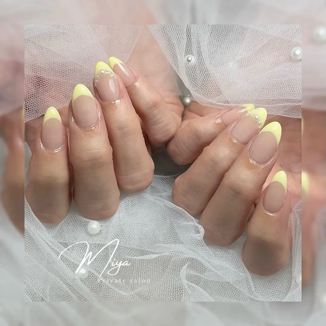 ネイル 春ネイル ハンドネイル private salon MIYAのネイルデザイン