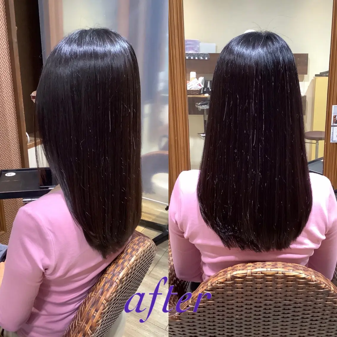 ロング 髪質改善縮毛矯正 美容師✂️山崎竜二のヘアスタイル