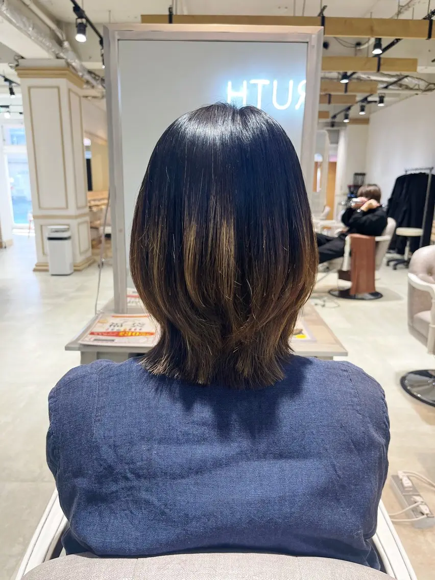 ミディアム レイヤーカット ウルフカット ウルフレイヤー カット 髪質改善特化/ Kanataのヘアスタイル