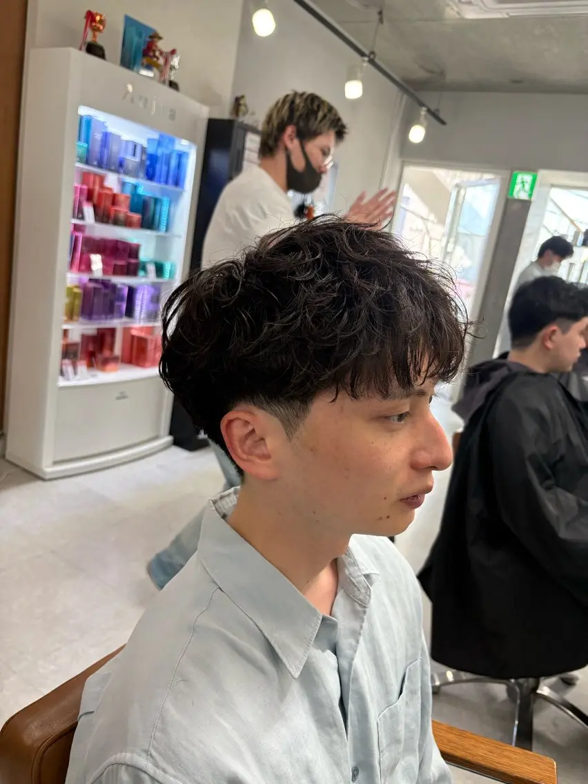 パーマ メンズ メンズパーマ 下北沢メンズパーマ 特化園田　楓莉のヘアスタイル