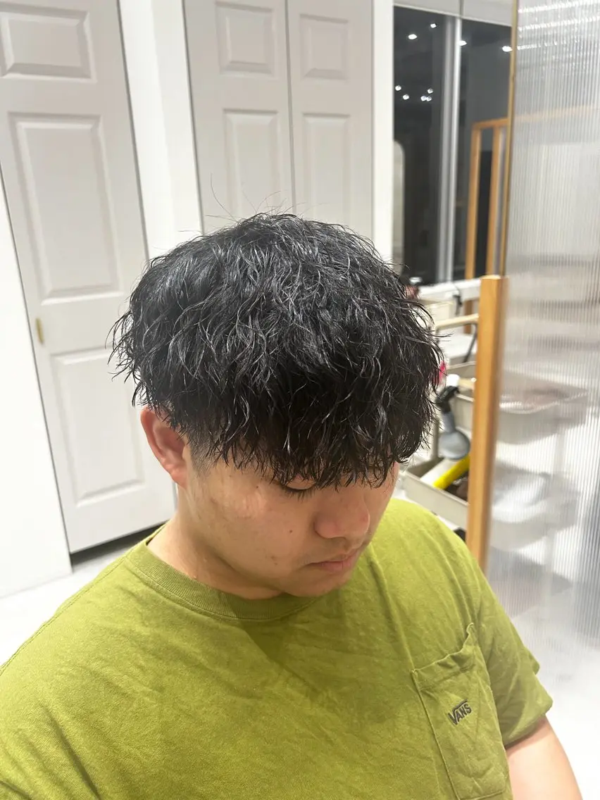 メンズ カット パーマ トリートメント 🫧艶髪ボブ🫧 チカのヘアスタイル