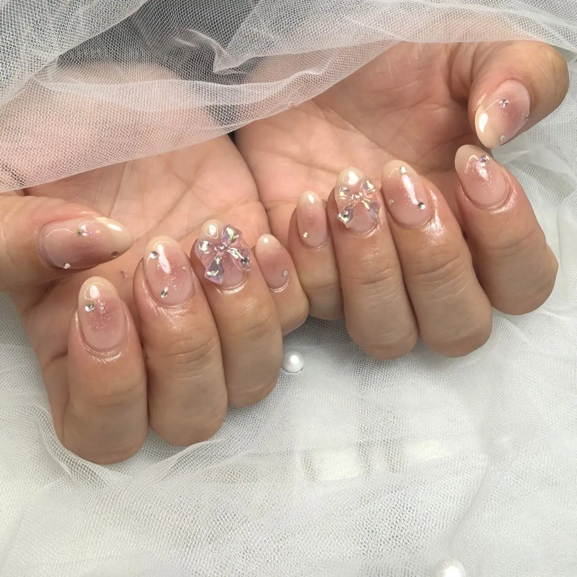 ネイル ハンドネイル MAKI💎綺麗め 大人可愛い/堺筋本町のネイルデザイン