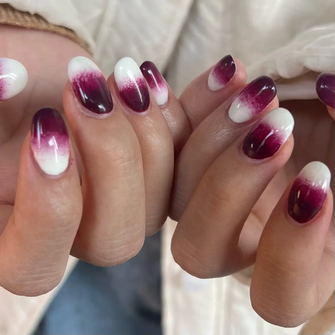 ネイル ハンドネイル Hata nail 🎀個性派ニュアンスのネイルデザイン