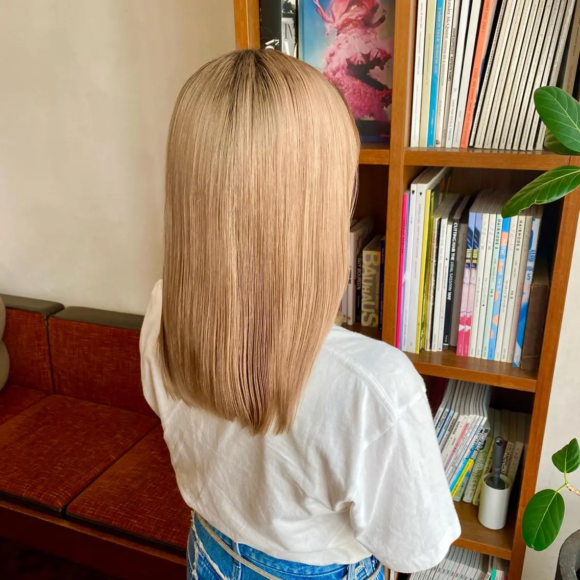 セミロング カラー ヘアカラー トリートメント 似合わせレイヤー/ ケアパーマ/高倉のヘアスタイル