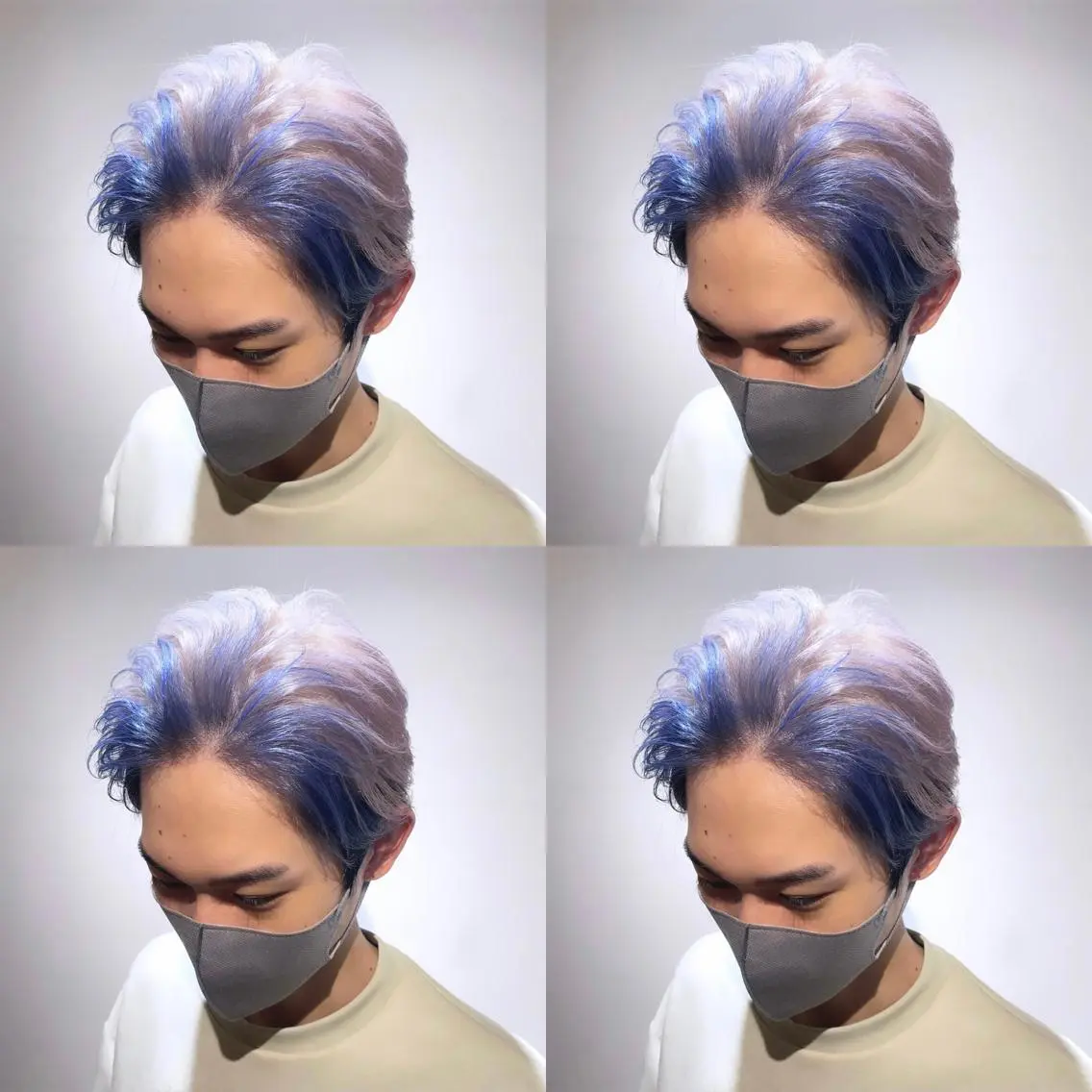 ショート カラー メンズ ブルーカラー 🌟トップデザイナー 高橋🌟のヘアスタイル