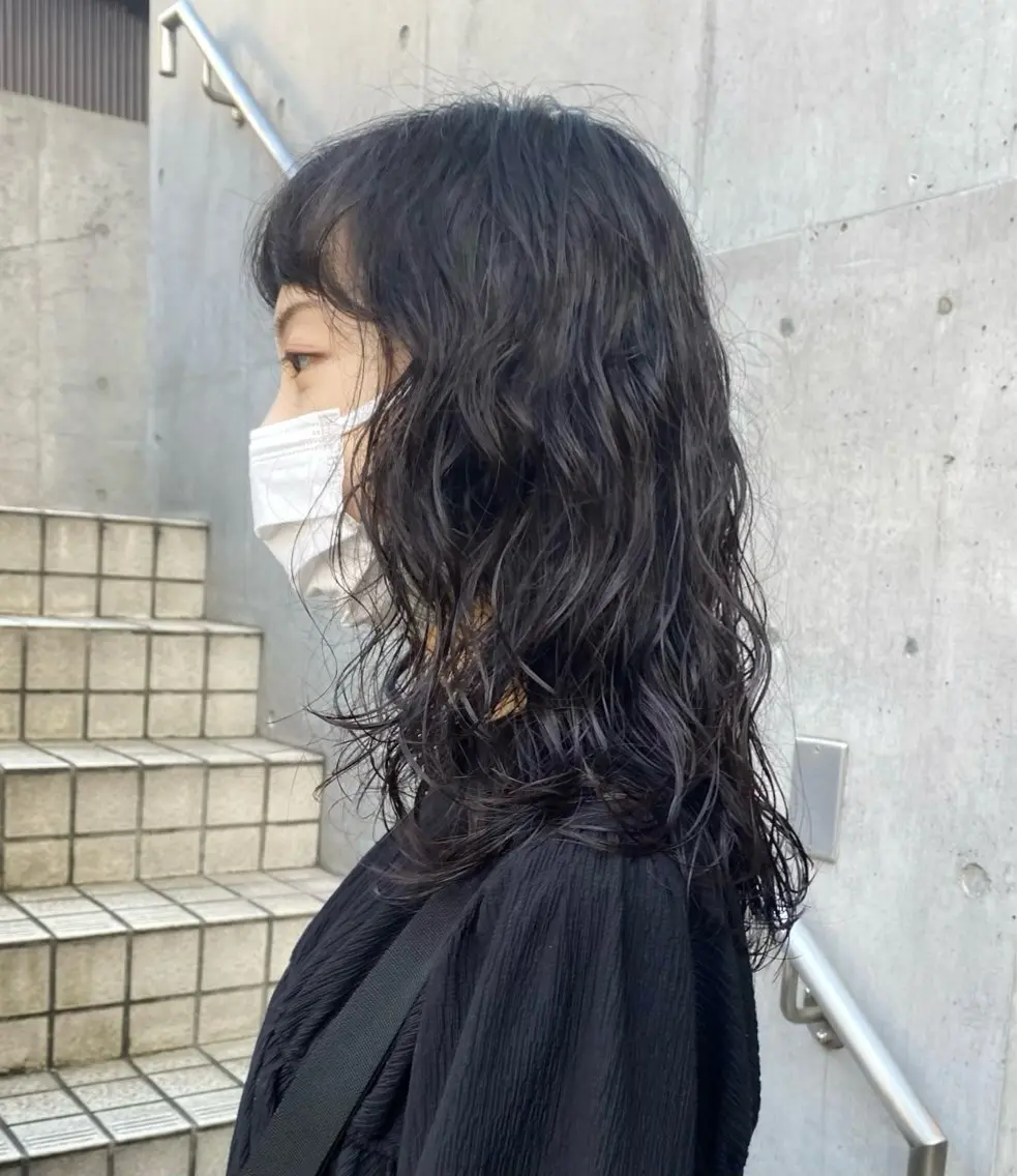 セミロング パーマ カット パーマ トリートメント ボブ/レイヤー/艶 🦕risa 森下のヘアスタイル