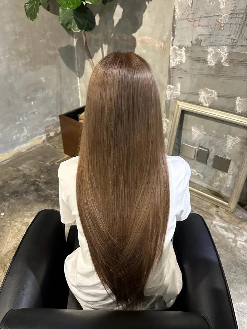 ロング ヘアカラー ami 🪷ワンカラーのヘアスタイル