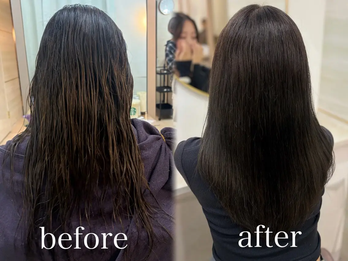 ロング カラー ブリーチ 透明感カラー グレージュ オリーブグレージュ オリーブグレー ヘアカラー トリートメント 🤍りな透明感カラー 特化大宮🤍のヘアスタイル