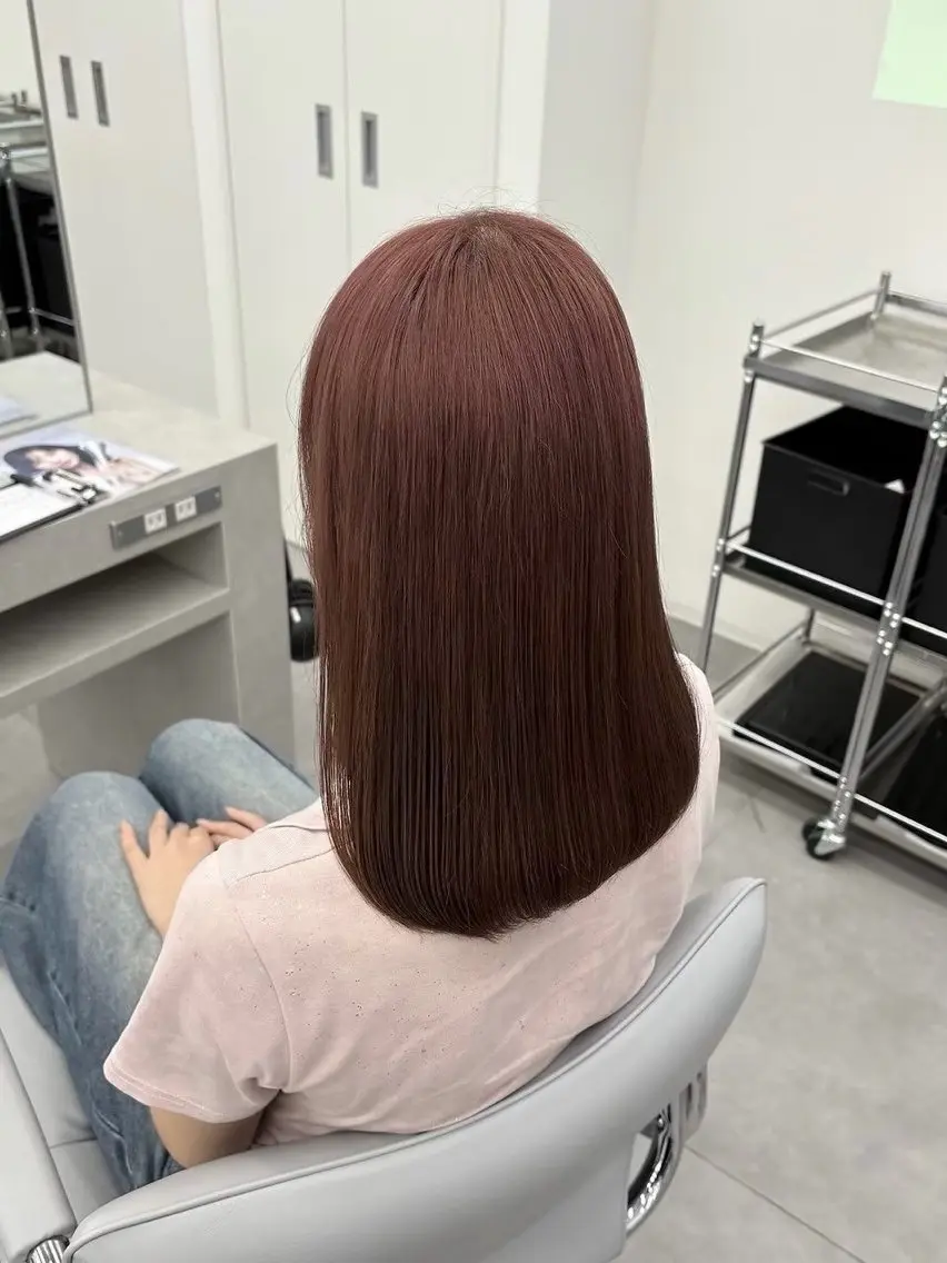 ミディアム カラー ヘアカラー 🫧ナチュラル矯正 /カラー🫧あやりのヘアスタイル