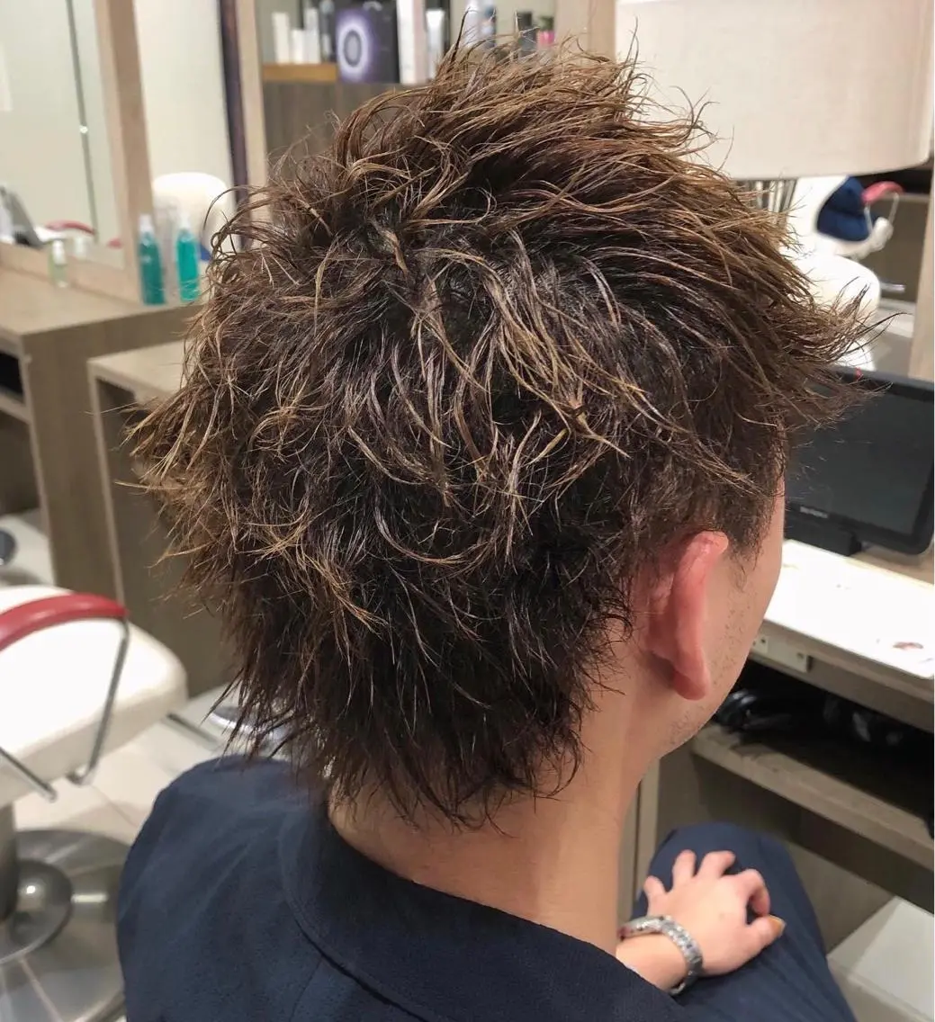 カラー パーマ メンズ メンズパーマ 髪質改善⭐️ 桜場のヘアスタイル