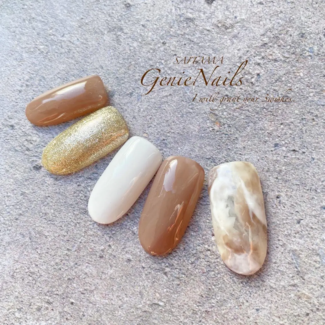 ネイル ニュアンスネイル Genie Nailsのネイルデザイン