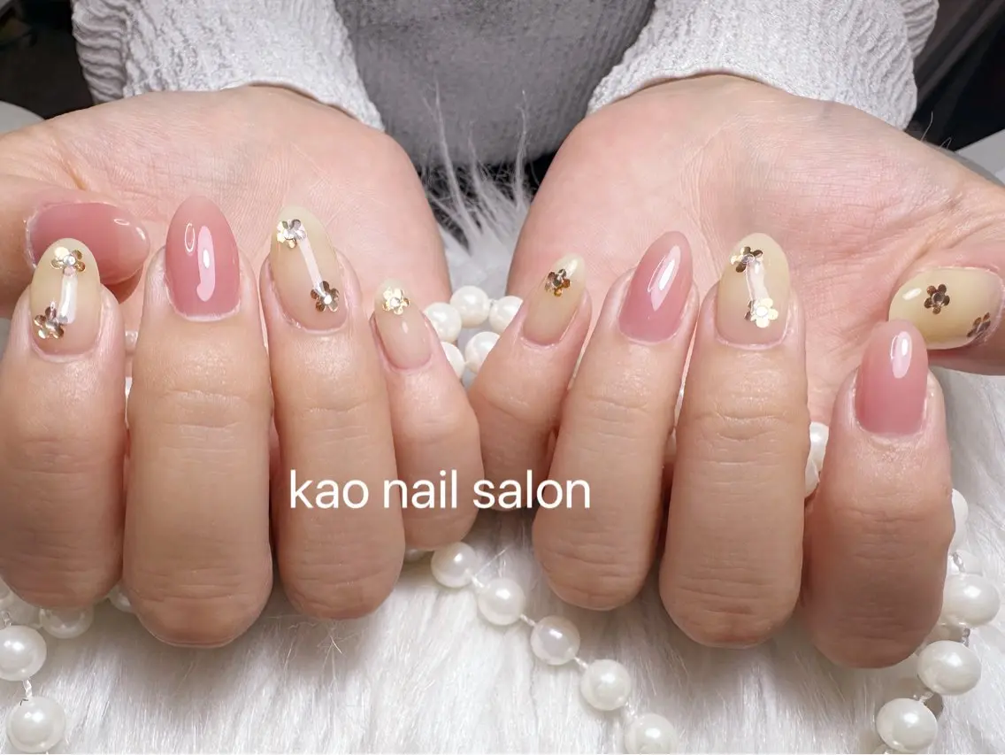 ネイル ハンドネイル kao nail マグネット/長さだしのネイルデザイン
