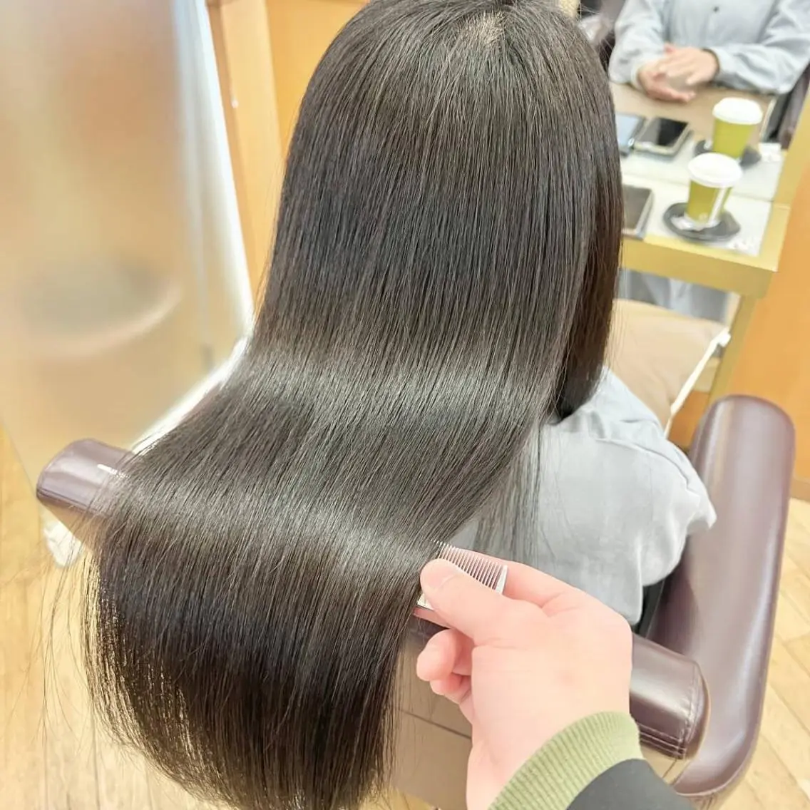 ロング カット 縮毛矯正 トリートメント 中根　いち 美髪を作るプロのヘアスタイル