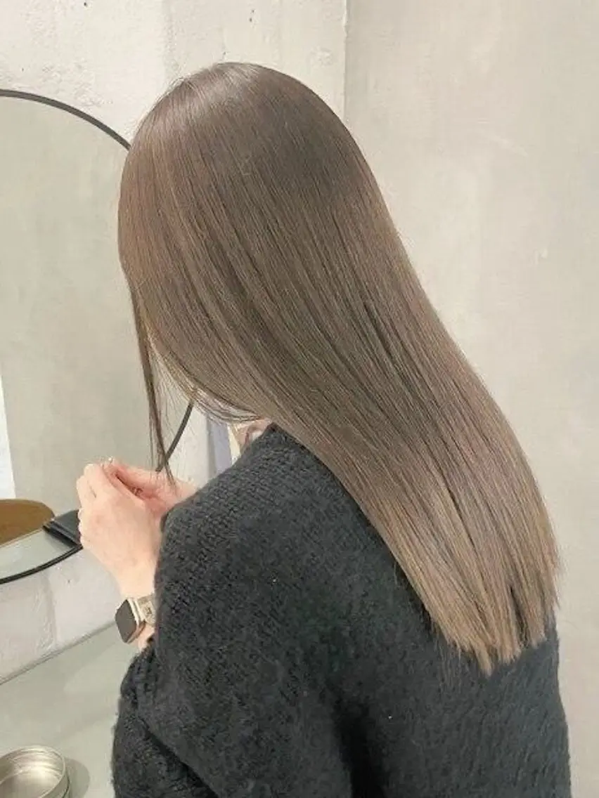 ロング カラー カット 縮毛矯正 お悩み解決縮毛矯正 レイヤー達人柴崎大樹のヘアスタイル