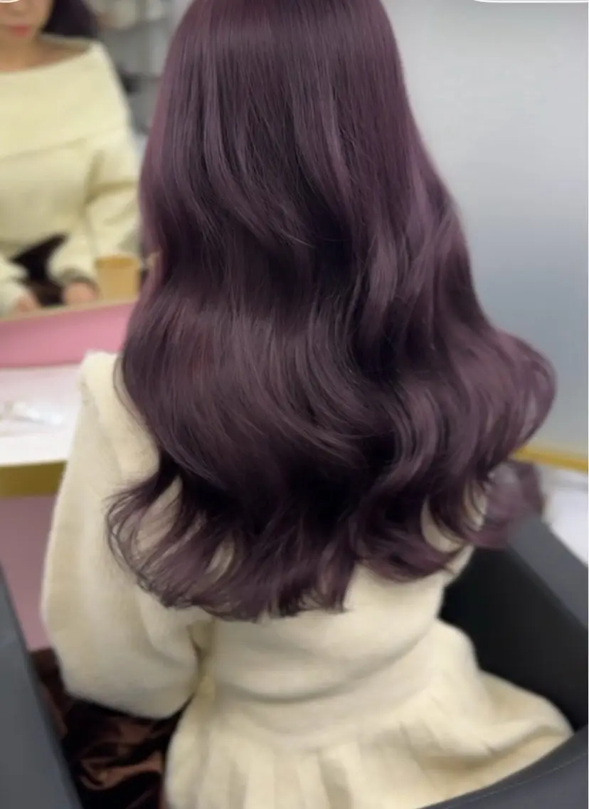 ロング カラー ヘアカラー トリートメント 中山 ちかのヘアスタイル