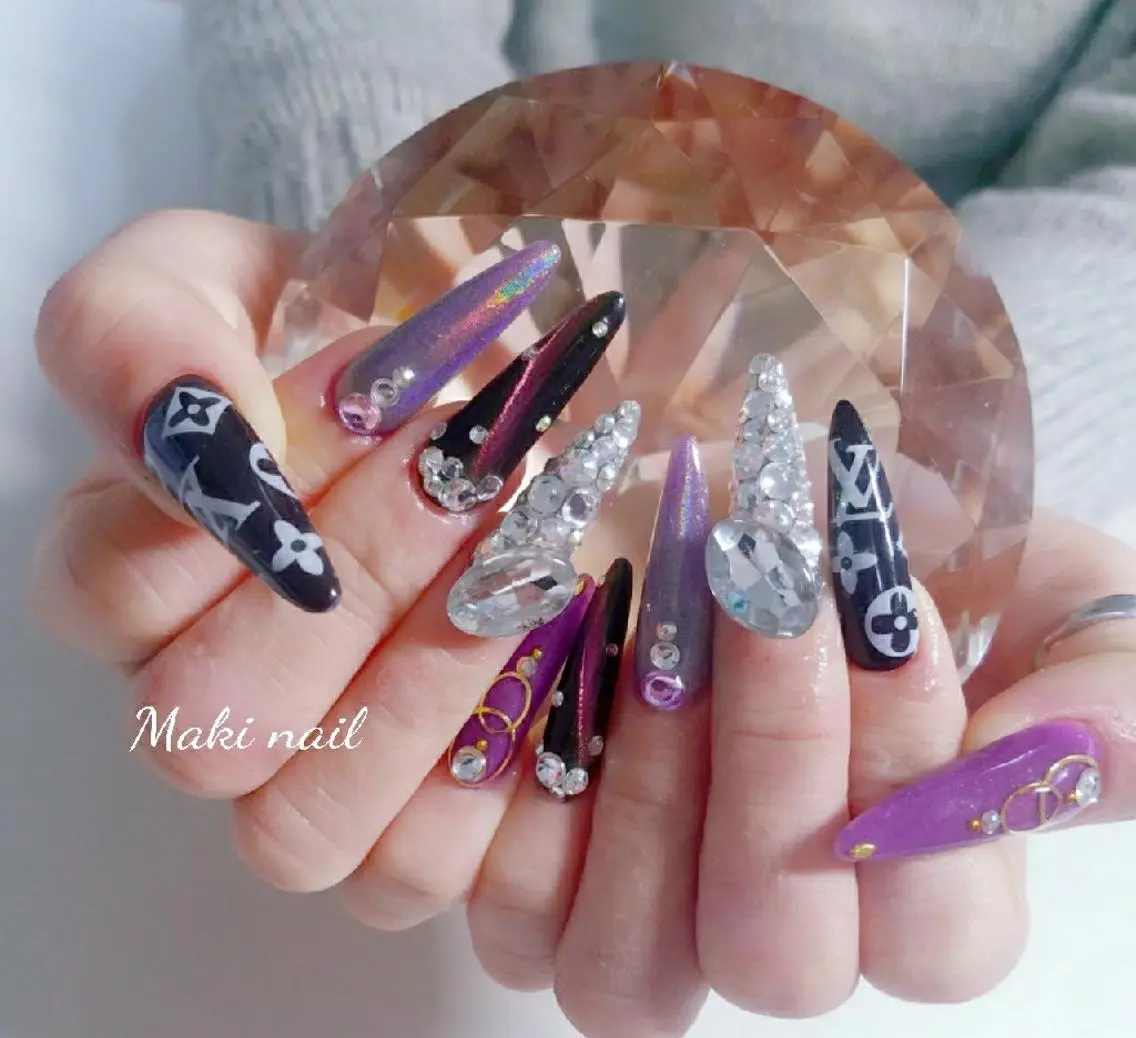 ネイル 成人式 スカルプネイル . MAKI NAILのネイルデザイン