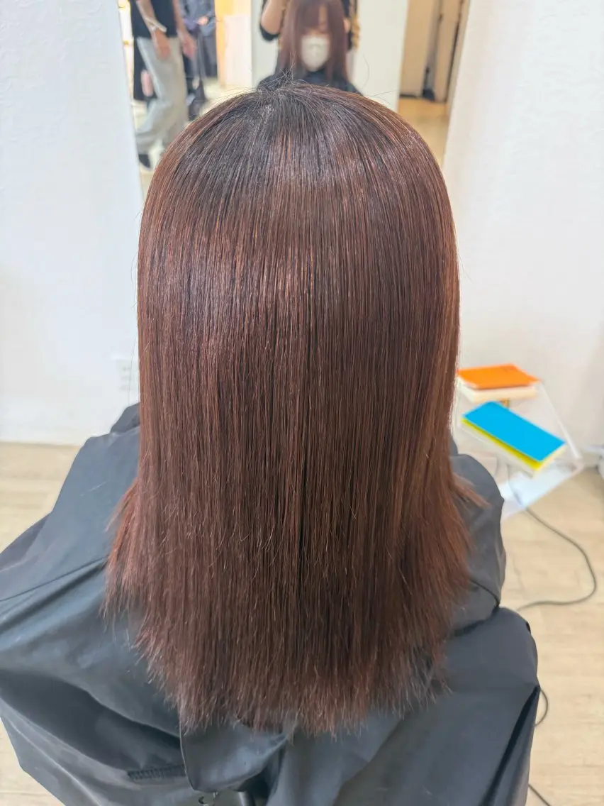ロング 縮毛矯正 TIDEHAIR茨木 フルカラー/まやのヘアスタイル