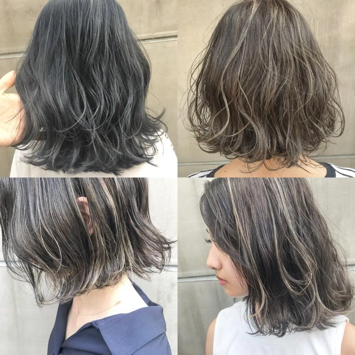 ミディアム カラー バレイヤージュ ブリーチ デザインカラー ハイライトカラー ハイライト 【渋谷で人気】艶髪× 髪質改善/ツヤカラーのヘアスタイル