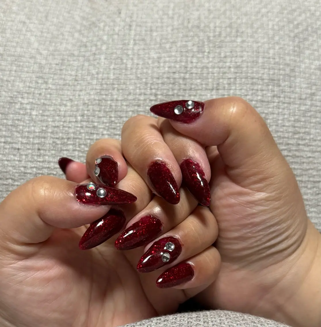ネイル バレンタイン Glitter Nailのネイルデザイン