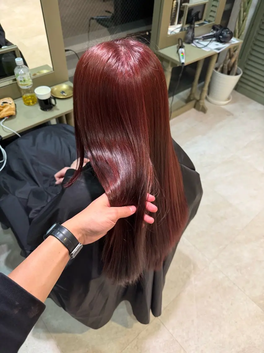 ロング ヘアカラー 永尾 幸太郎のヘアスタイル