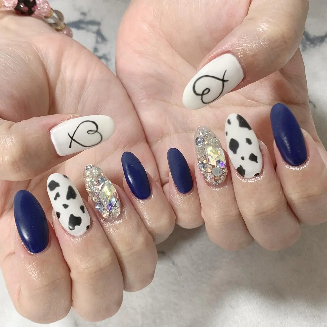 ネイル ネイビー Jeremy ♡ HARUKAのネイルデザイン