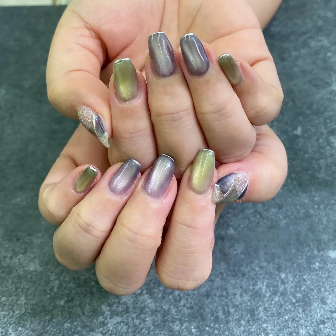 ネイル マグネットネイル ハンドネイル nail salon muuのネイルデザイン