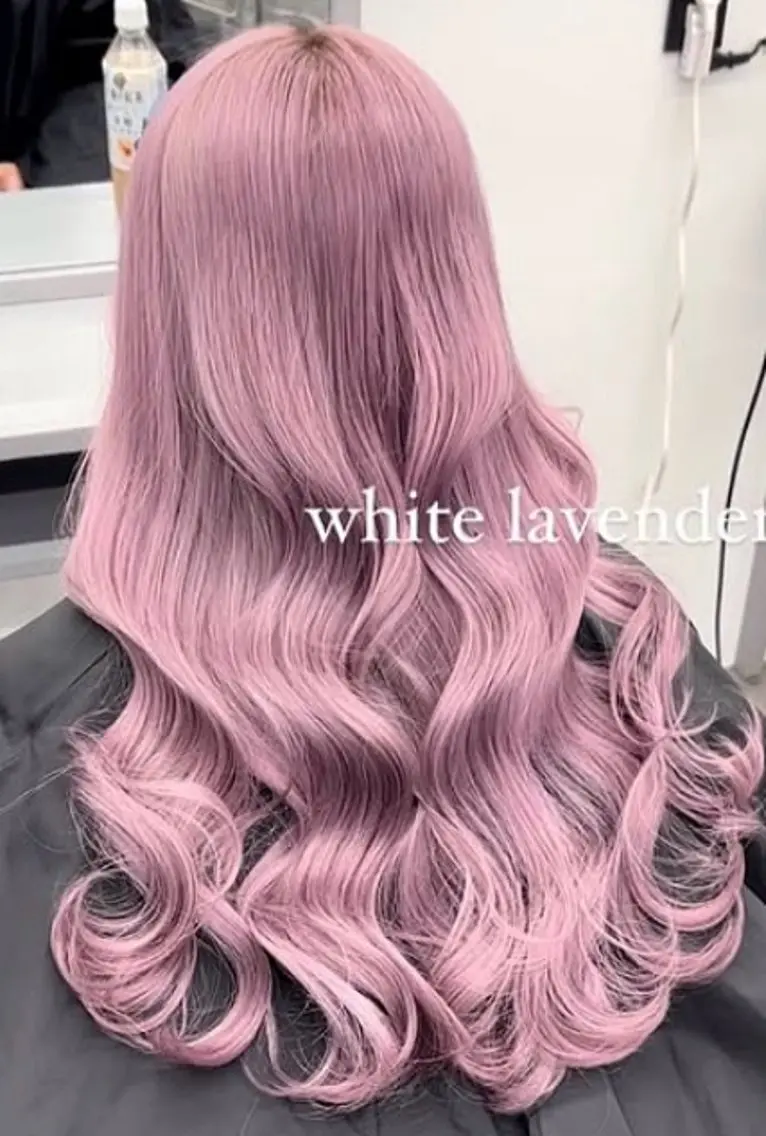 カラー ラベンダーカラー 🎀透明感🎀／モテ 🤎ྀི／若葉のヘアスタイル