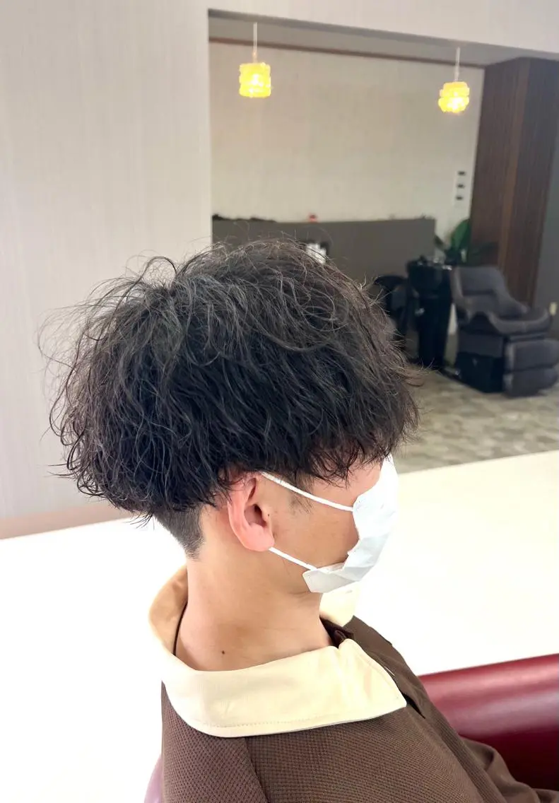 「新規様平日限定」「メンズ専用」カット&デザインパーマ&眉カットの写真