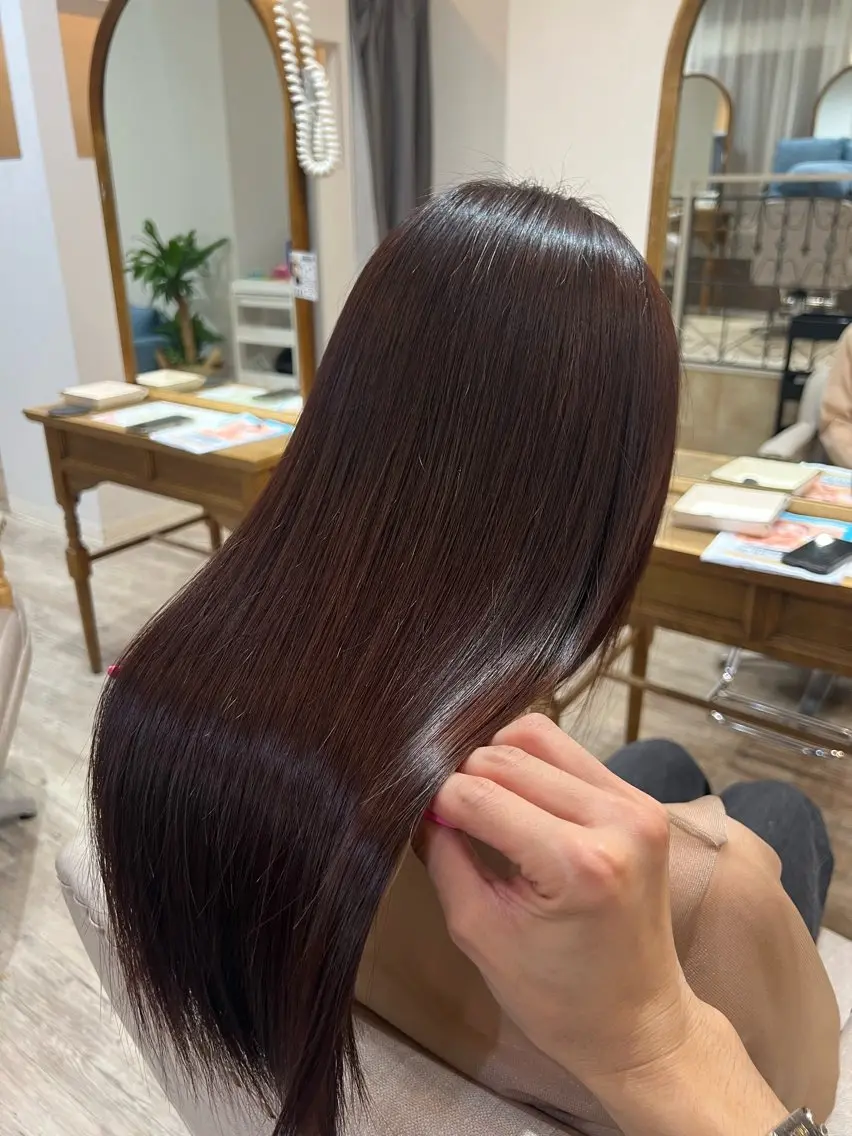 【期間限定】【美髪矯正ストレート】+トリートメント⭐︎ロング料金無しの写真