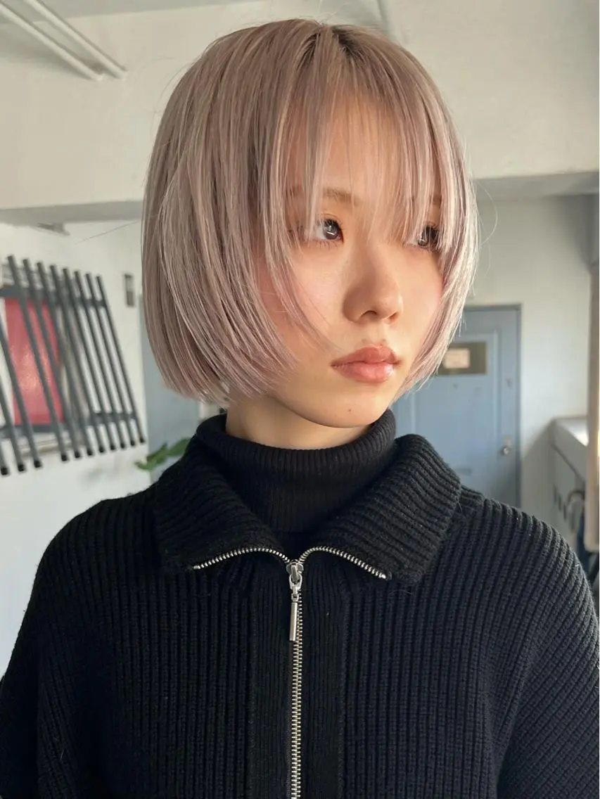 透明感溢れるダブルカラー (ケアブリーチ)人気No.1の写真