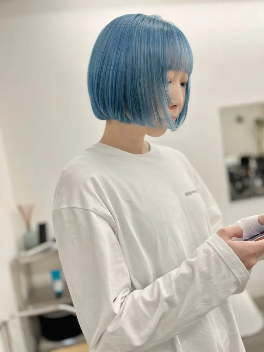 ✴︎人気No.3✴︎デザインカット＋ケアブリーチ＋カラー　髪質改善の写真