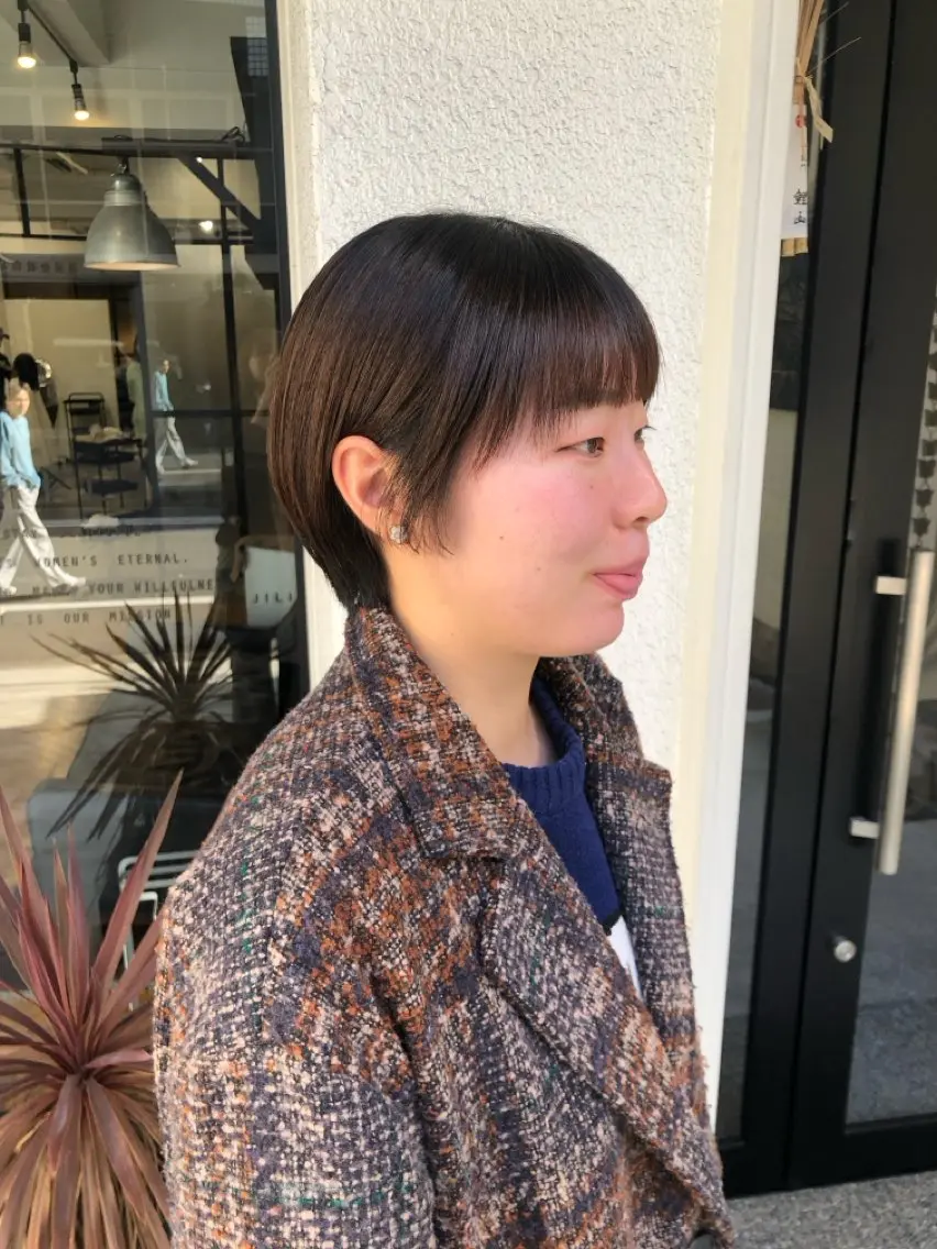 ショート ボブ ショートヘア 川口 瑞穂のヘアスタイル