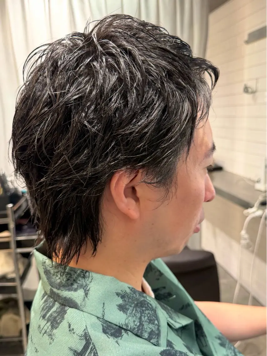 メンズ アップバング メンズショート スパイキーショート Li'a【リア】 ANNAのヘアスタイル