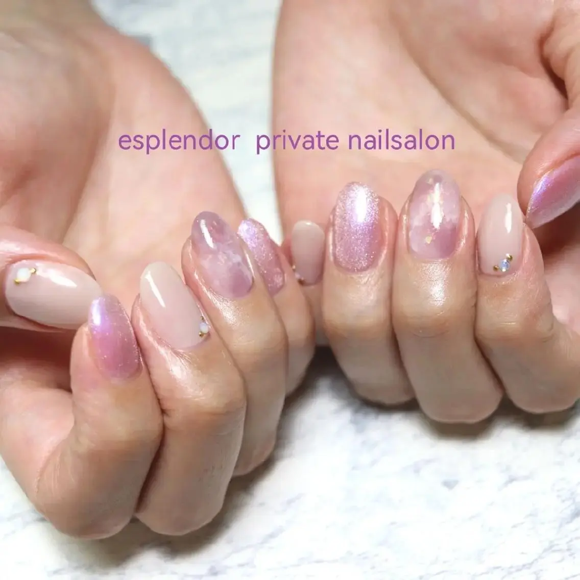 ネイル マグネットネイル ニュアンスネイル esplendor  小野寺のネイルデザイン