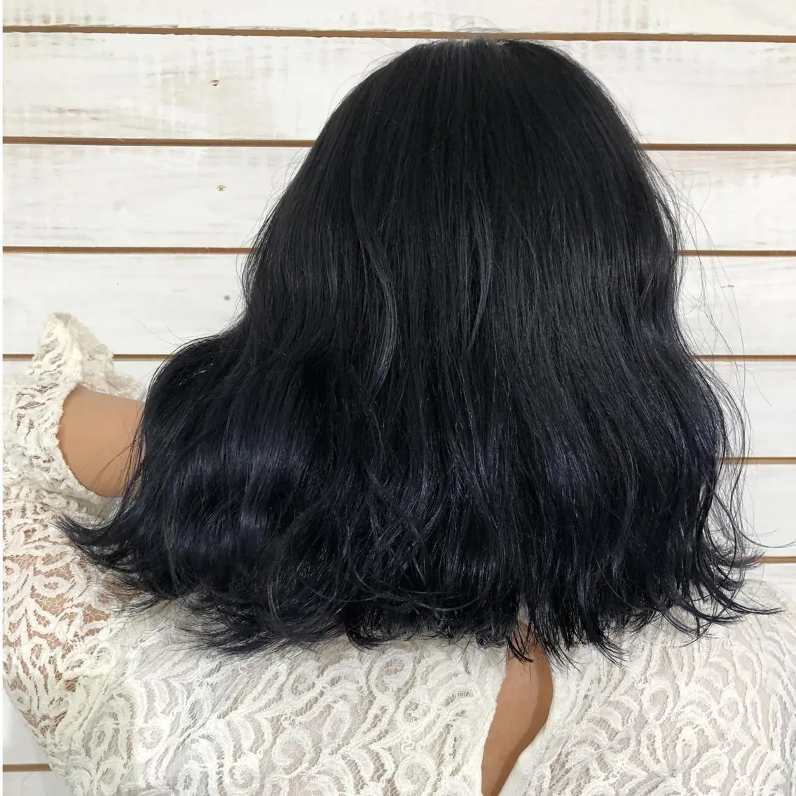 ショート カラー ヘアアレンジ 黒髪 ネイビーカラー カット ヘアカラー 🦋美髪/エクステ 🦋アベイクミのヘアスタイル