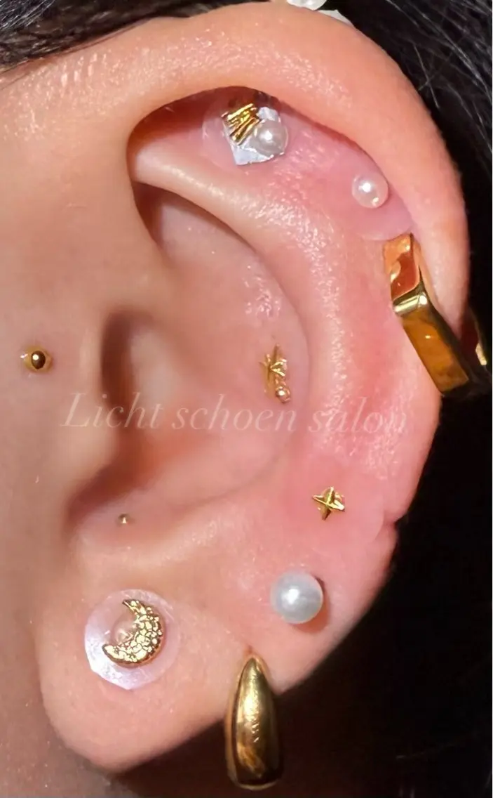 🧡目・肩の疲れケア✨️耳つぼジュエリー👂💎¥1500~✨️の写真