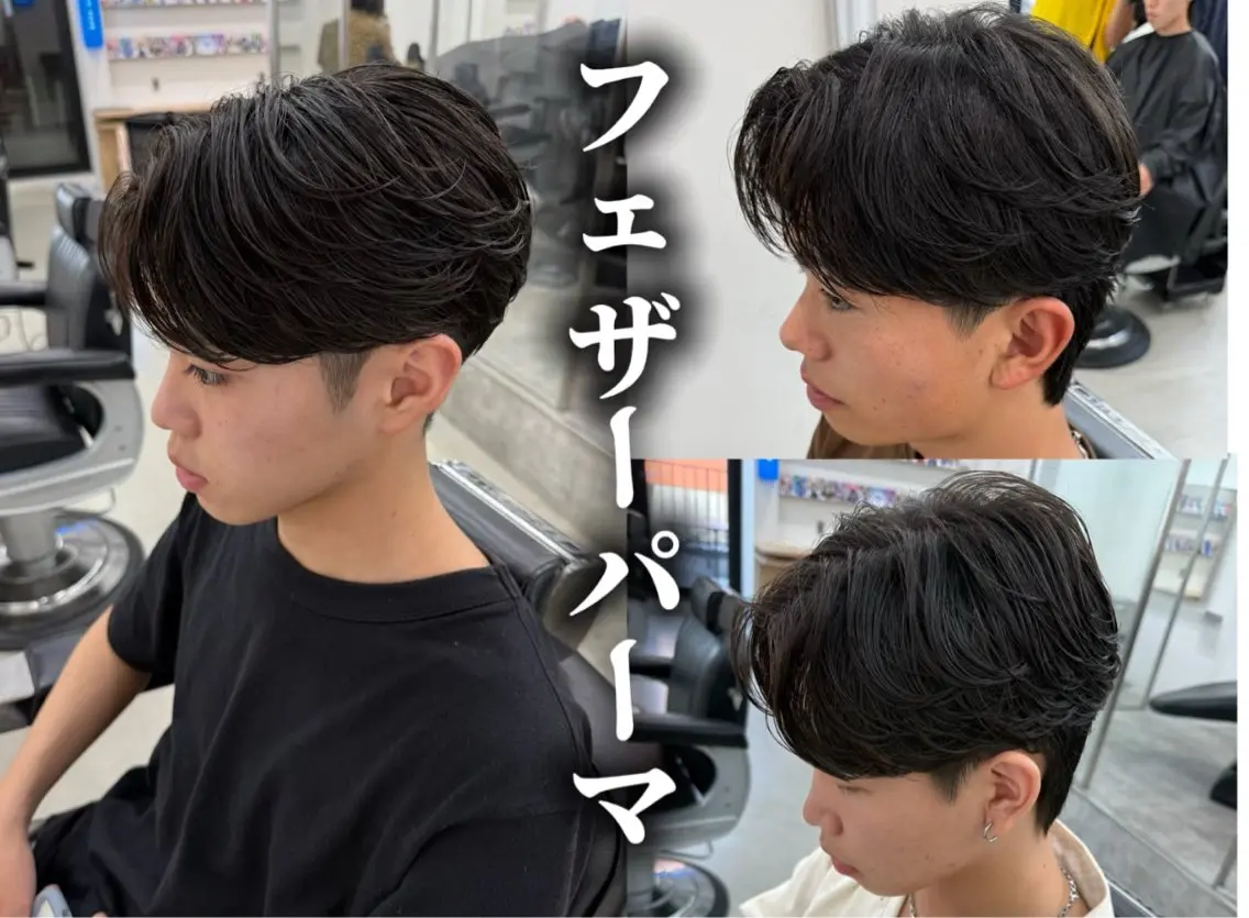 ショート パーマ メンズ カット パーマ トリートメント 亀井隆汰/メンズ専門 パーマ特化美容師のヘアスタイル