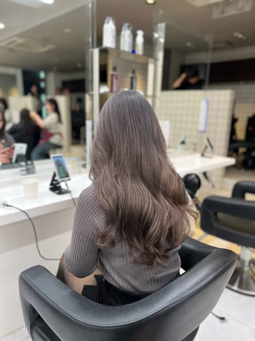 ロング カラー ヘアアレンジ 透明感×韓流ハイ トーン🫧RYUTAのヘアスタイル