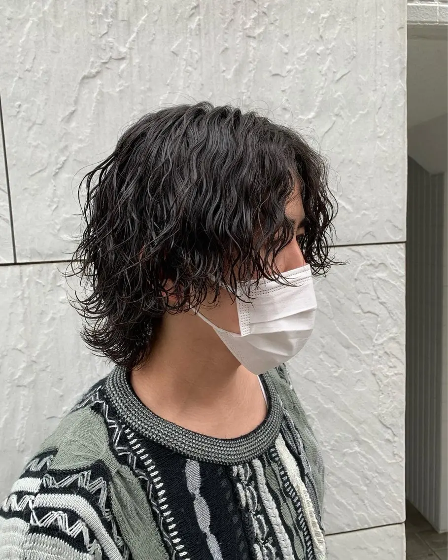 ショート パーマ メンズ カット パーマ ヘアセット お悩み解消✨/ メンズパーマ✨/直樹のヘアスタイル