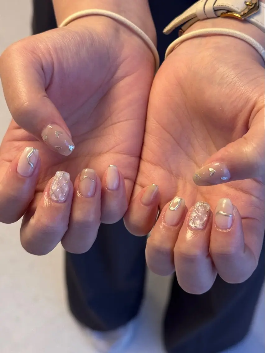 ネイル ハンドネイル 🧺mu ; u |ご予約はリクエストのネイルデザイン
