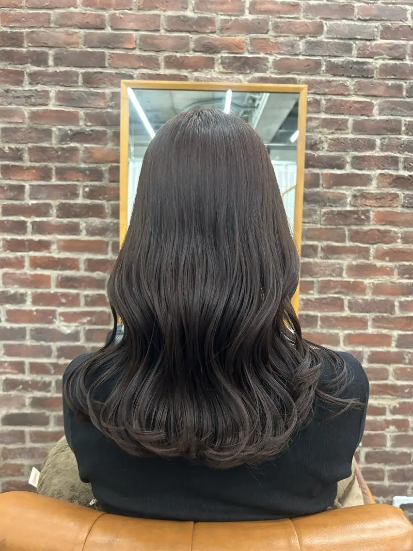 ロング カラー 髪質改善 ロング ヘアカラー トリートメント 🌼髪質改善/透明感 艶髪タケドミのヘアスタイル