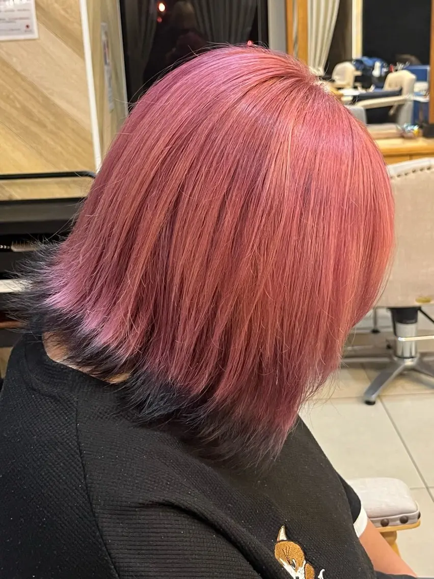 ミディアム カラー ヘアカラー PETZ 望月佑茉のヘアスタイル