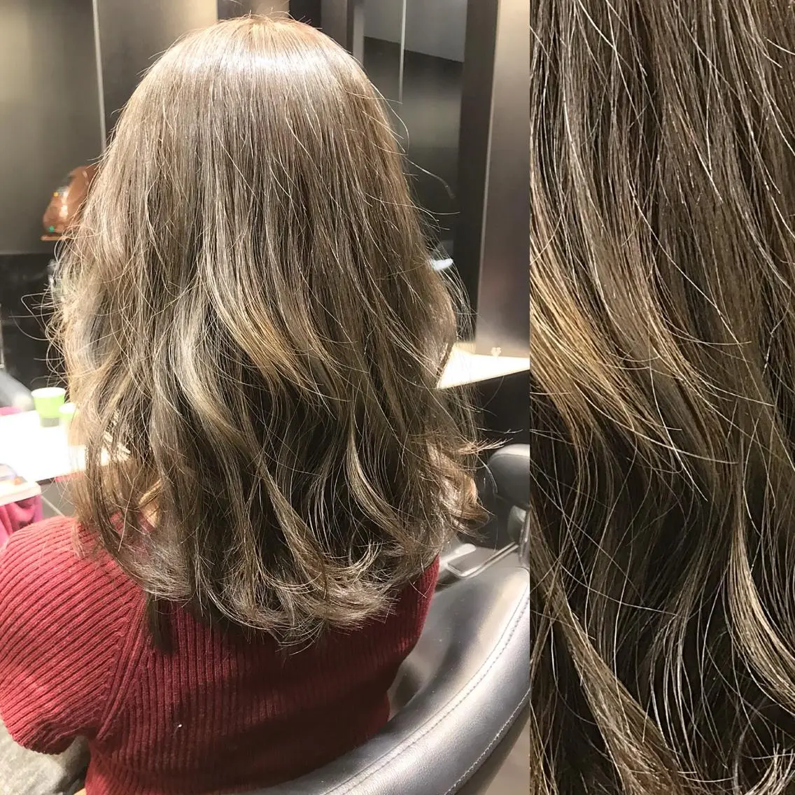 ミディアム カラー アッシュ ブリーチ ブルーカラー ブルーアッシュ イルミナカラー 上條 航平のヘアスタイル