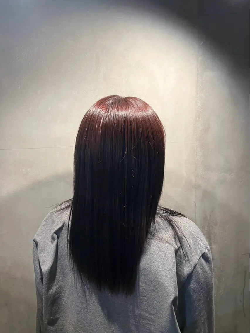 縮毛矯正モデルの写真