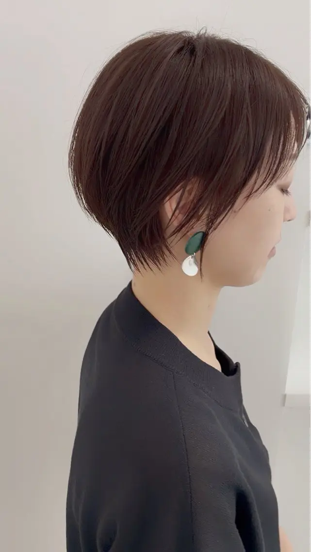 ショート カラー カット ヘアカラー 大人女性ショート専門 tomoのヘアスタイル