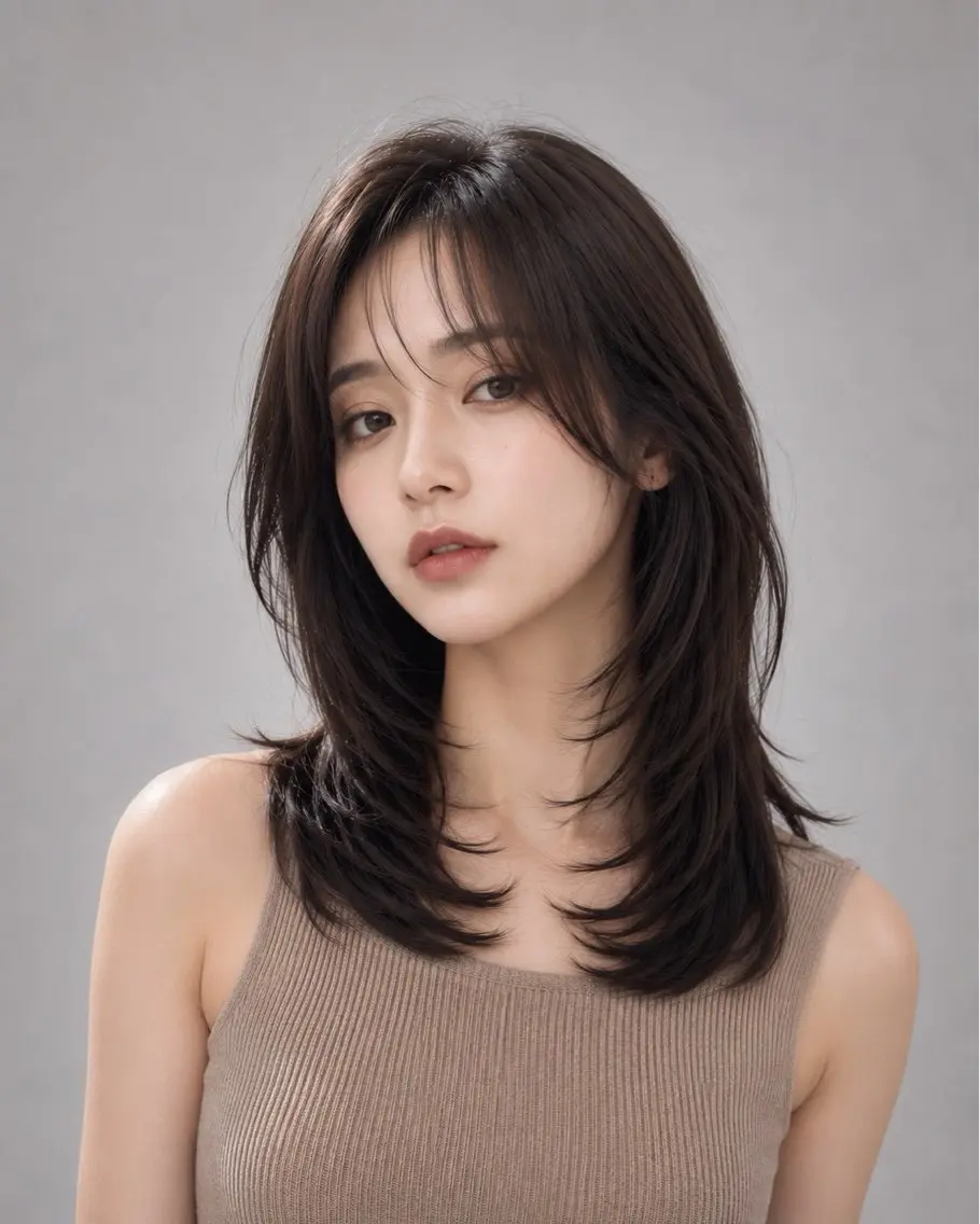 セミロング あーや / FIXのヘアスタイル