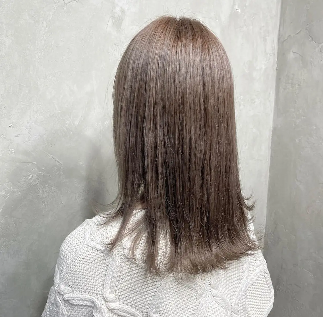 セミロング カラー パーマ ヘアアレンジ メンズ キッズ ネイル マツエク・マツパ メンズブリーチ ブリーチ ケアブリーチ 透明感カラー グレージュ ヘアカラー 艶ピンク*ヘアセット 🌙shioriのヘアスタイル